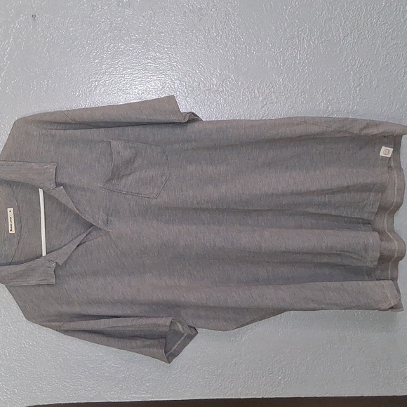Marine Layer Space Dye Split Neck Short Sleeve Polo Shirt - size XL - Picture 1 of 7